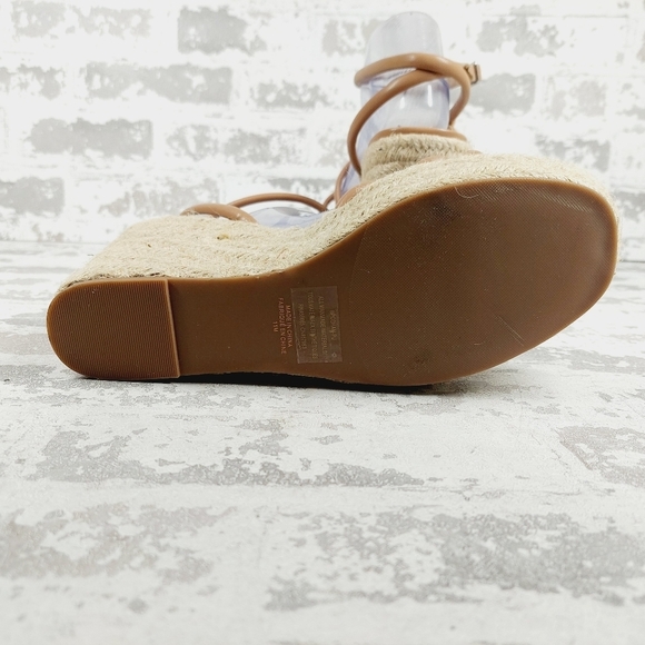 New Bp Cohan Espandrille Platform Wedge Sandal In Tan Mocha M279 - Picture 8 of 12